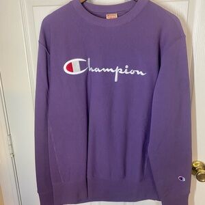 Champion logo script sweatshirt